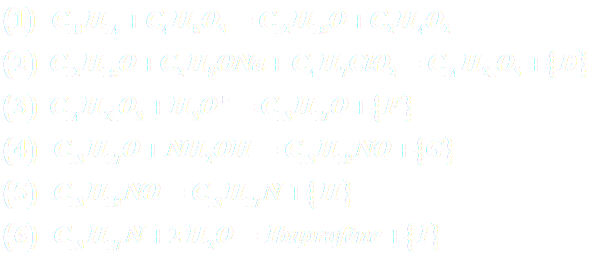 Procede 1 reactions